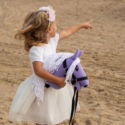 Skippi - lekki mały hobby horse A5 - lawendowy liliowy fioletowy - kantar Skippi - lekki mały hobby horse A5 - lawendowy liliowy fioletowy - kantar
