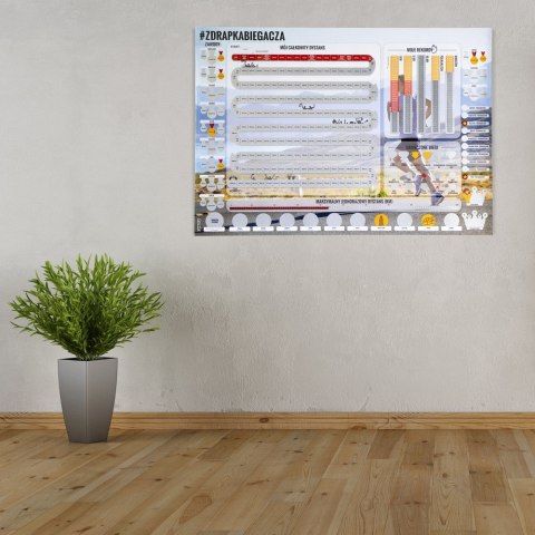 Zdrapka Biegacza plakat do zdrapywania PREZENT