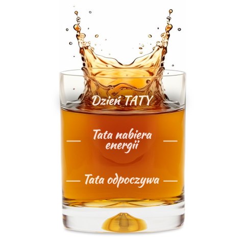 Szklanka do whiskey dla Taty - Prezent na Dzień Ojca - Prezent dla Taty