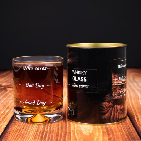 Szklanka do whisky Who cares wieczór kawalerski Szklanka do whisky Who cares wieczór kawalerski
