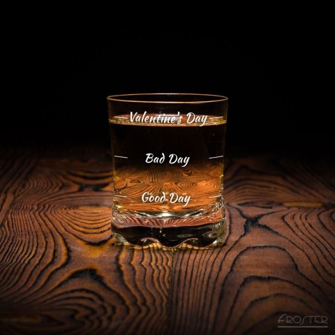 Szklanka do whisky na Walentynki prezent chłopaka Szklanka do whisky na Walentynki prezent chłopaka