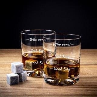 Zestaw do Whisky Who cares kawalerski urodziny