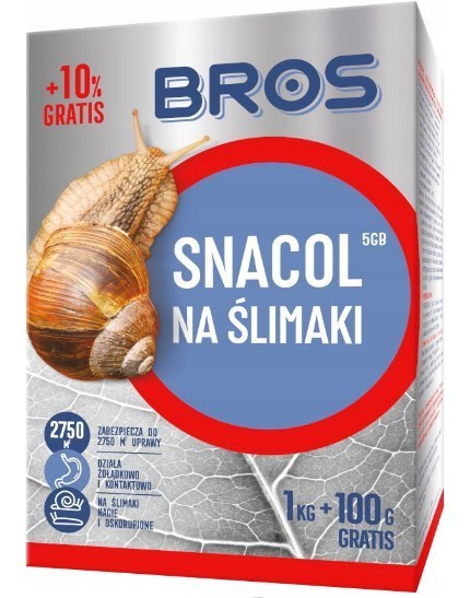 Bros Granulat Ślimaki Snacol 05GB 1kg+100g (karton) Bros Granulat Ślimaki Snacol 05GB 1kg+100g (karton)