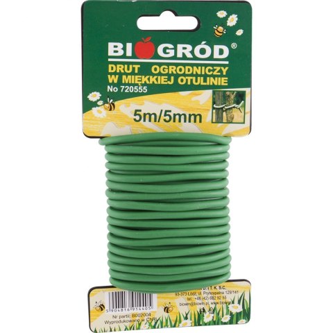 Drut Ogrodniczy w Miękkiej Otulinie 8m/3mm Drut Ogrodniczy w Miękkiej Otulinie 8m/3mm