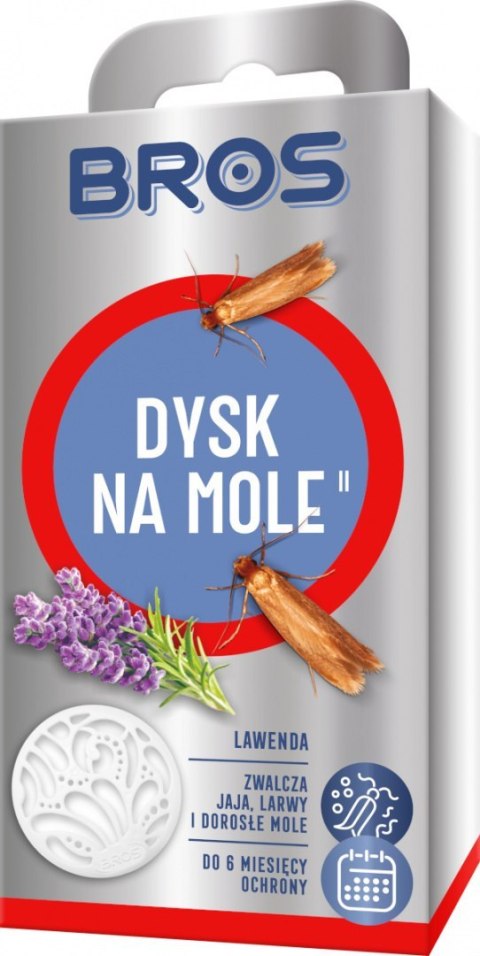 Dysk na Mole Zwalcza Również Jaja i Larwy Lawenda BROS Dysk na Mole Zwalcza Również Jaja i Larwy Lawenda BROS