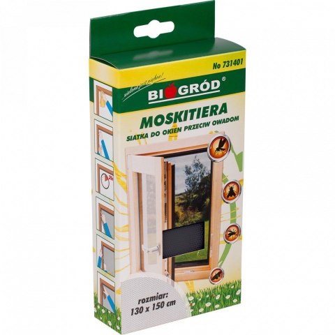 Moskitiera Siatka na Okna 130x150cm Czarna Moskitiera Siatka na Okna 130x150cm Czarna