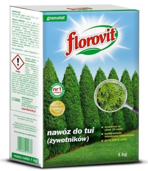 Nawóz Długodziałający do Tui 100 Dni 1kg Florovit Nawóz Długodziałający do Tui 100 Dni 1kg Florovit
