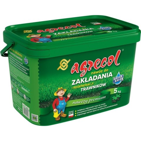 Nawóz Granulowany do Zakładania i Regeneracji Trawników 5kg Agrecol Nawóz Granulowany do Zakładania i Regeneracji Trawników 5kg Agrecol