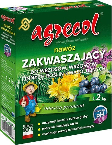 Nawóz Zakwaszający do Wrzosów, Wrzośców i Innych Roślin Kwaśnolubnych 1,2 kg Agrecol Nawóz Zakwaszający do Wrzosów, Wrzośców i Innych Roślin Kwaśnolubnych 1,2 kg Agrecol