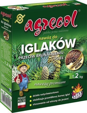 Nawóz do Iglaków Przeciw Brązowieniu 1,2kg Agrecol Nawóz do Iglaków Przeciw Brązowieniu 1,2kg Agrecol