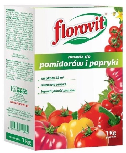 Nawóz do Pomidorów i Papryki 1kg Florovit Nawóz do Pomidorów i Papryki 1kg Florovit