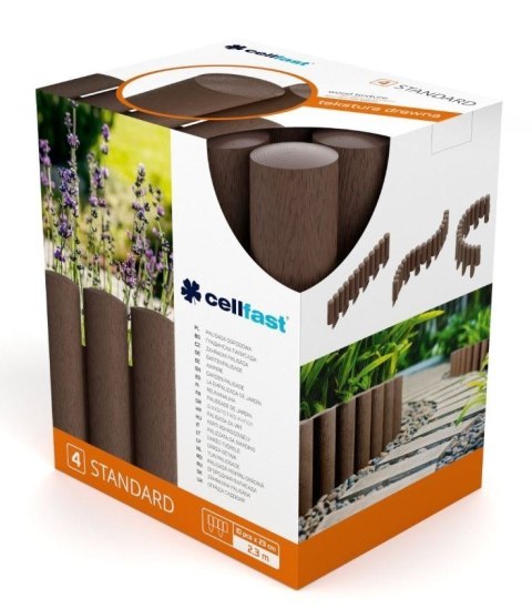 Obrzeże Palisada 25,5cm/2,3m Brąz STANDARD (34-041) Cellfast Obrzeże Palisada 25,5cm/2,3m Brąz STANDARD (34-041) Cellfast