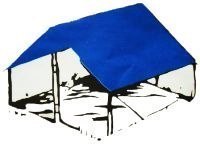 Plandeka Okryciowa 10x10 Niebieska 60g/m2 Plandeka Okryciowa 10x10 Niebieska 60g/m2