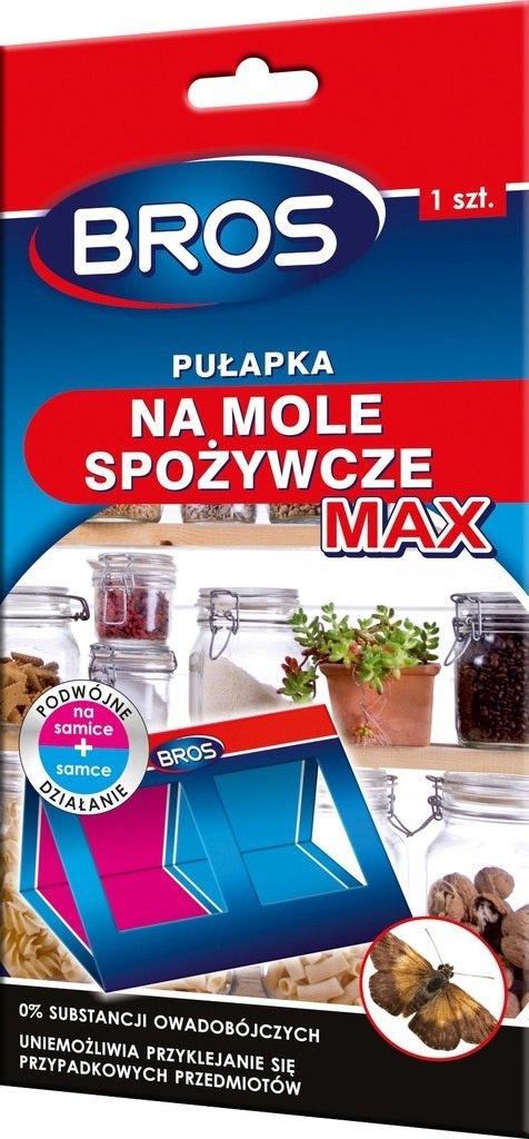 Pułapka na Mole Spożywcze MAX 1szt BROS (R) Pułapka na Mole Spożywcze MAX 1szt BROS (R)