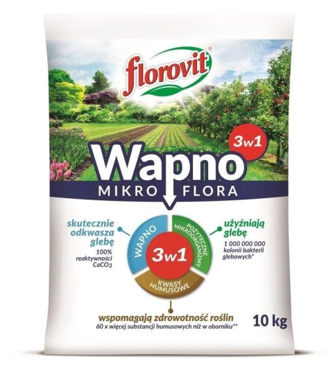 Wapno Mikroflora 3w1 10kg Florovit Wapno Mikroflora 3w1 10kg Florovit