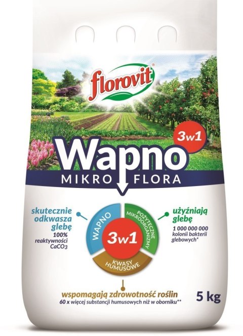 Wapno Mikroflora 3w1 5kg Florovit Wapno Mikroflora 3w1 5kg Florovit
