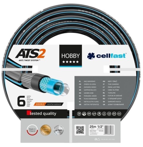 Wąż Ogrodowy 6 Warstwowy HOBBY 3/4'' 50mb Cellfast Wąż Ogrodowy 6 Warstwowy HOBBY 3/4'' 50mb Cellfast