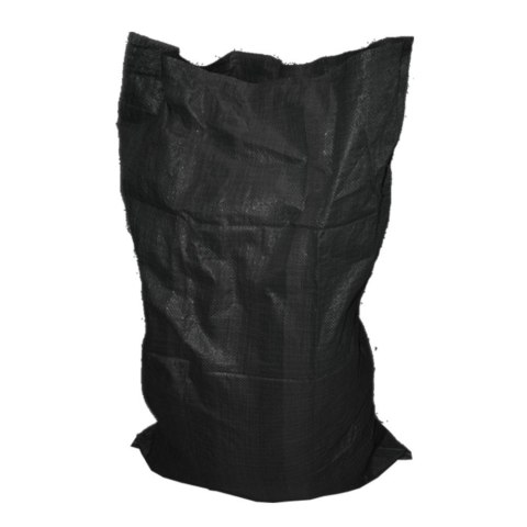 Worek Polipropylenowy z Zaciągiem Foliowany 50x80cm na Zboże, Węgiel Czarny Worek Polipropylenowy z Zaciągiem Foliowany 50x80cm na Zboże, Węgiel Czarny