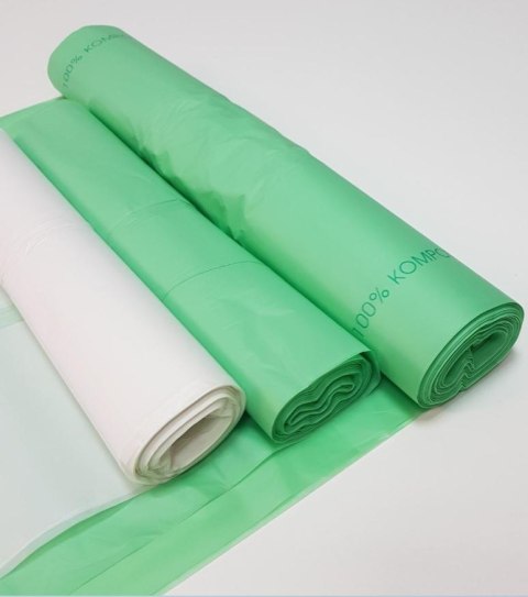 Worki BIO Biodegradowalne Kompostowalne 60L 15 szt. Zielony Worki BIO Biodegradowalne Kompostowalne 60L 15 szt. Zielony