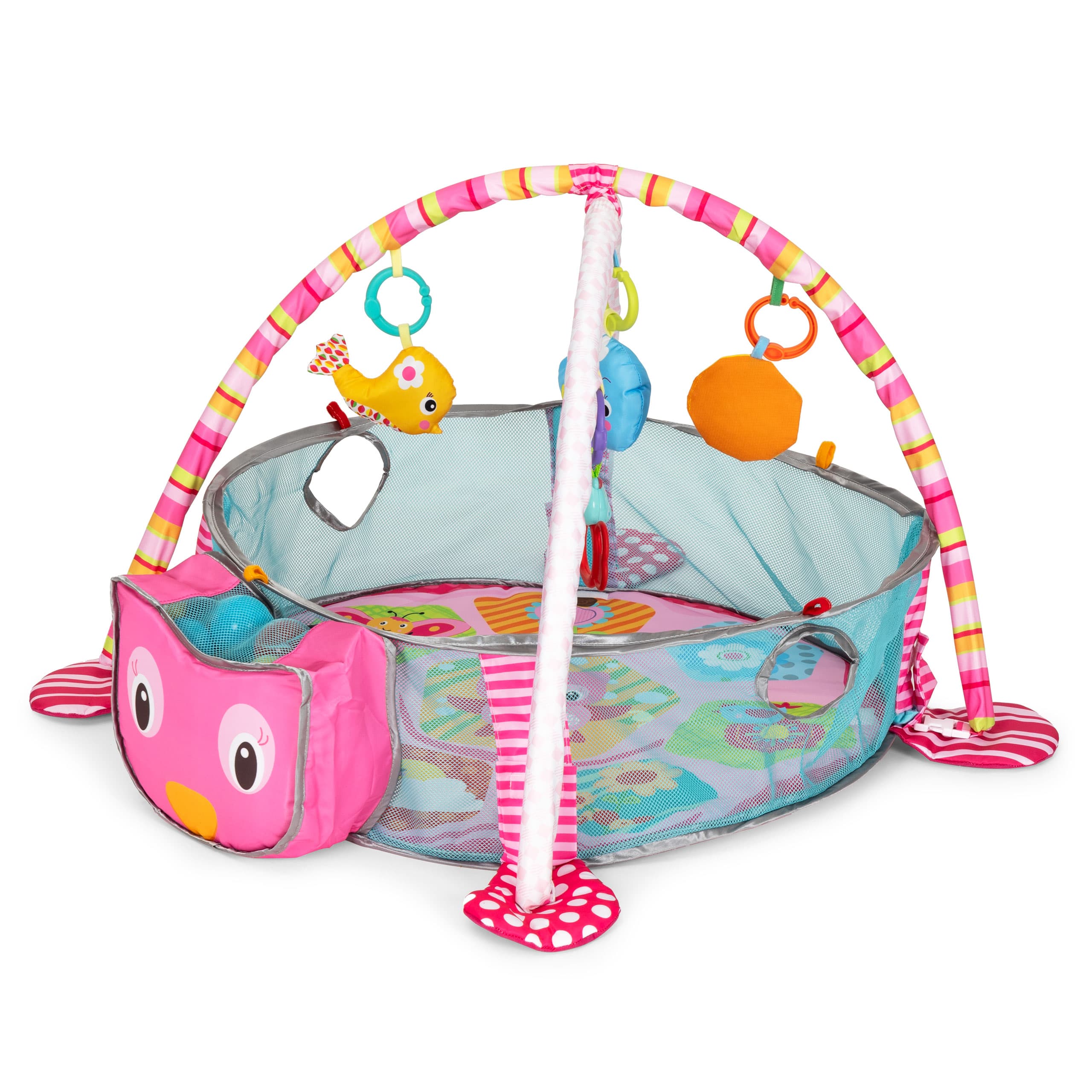 Duża mata edukacyjna 3w1 kojec 30 piłek 0+ ECOTOYS