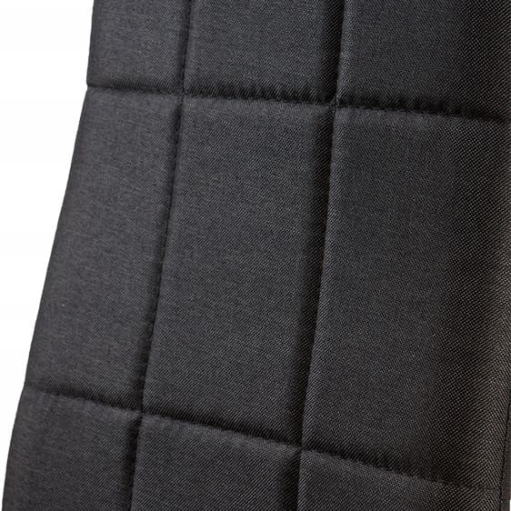 Zestaw krzesła krzesło tapicerowane do jadalni i salonu 4 sztuki czarne ModernHome