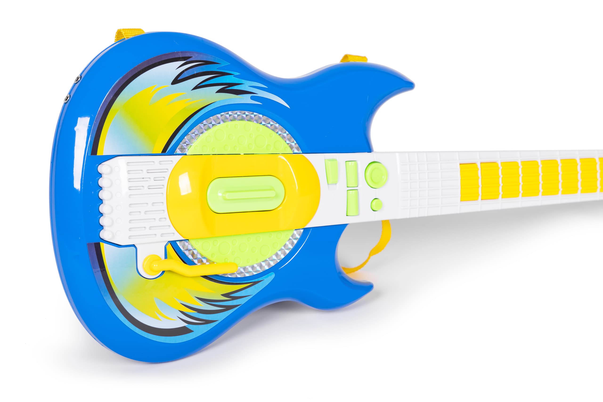 Zestaw gitara elektryczna mikrofon statyw dla dzieci MP3 - niebieska