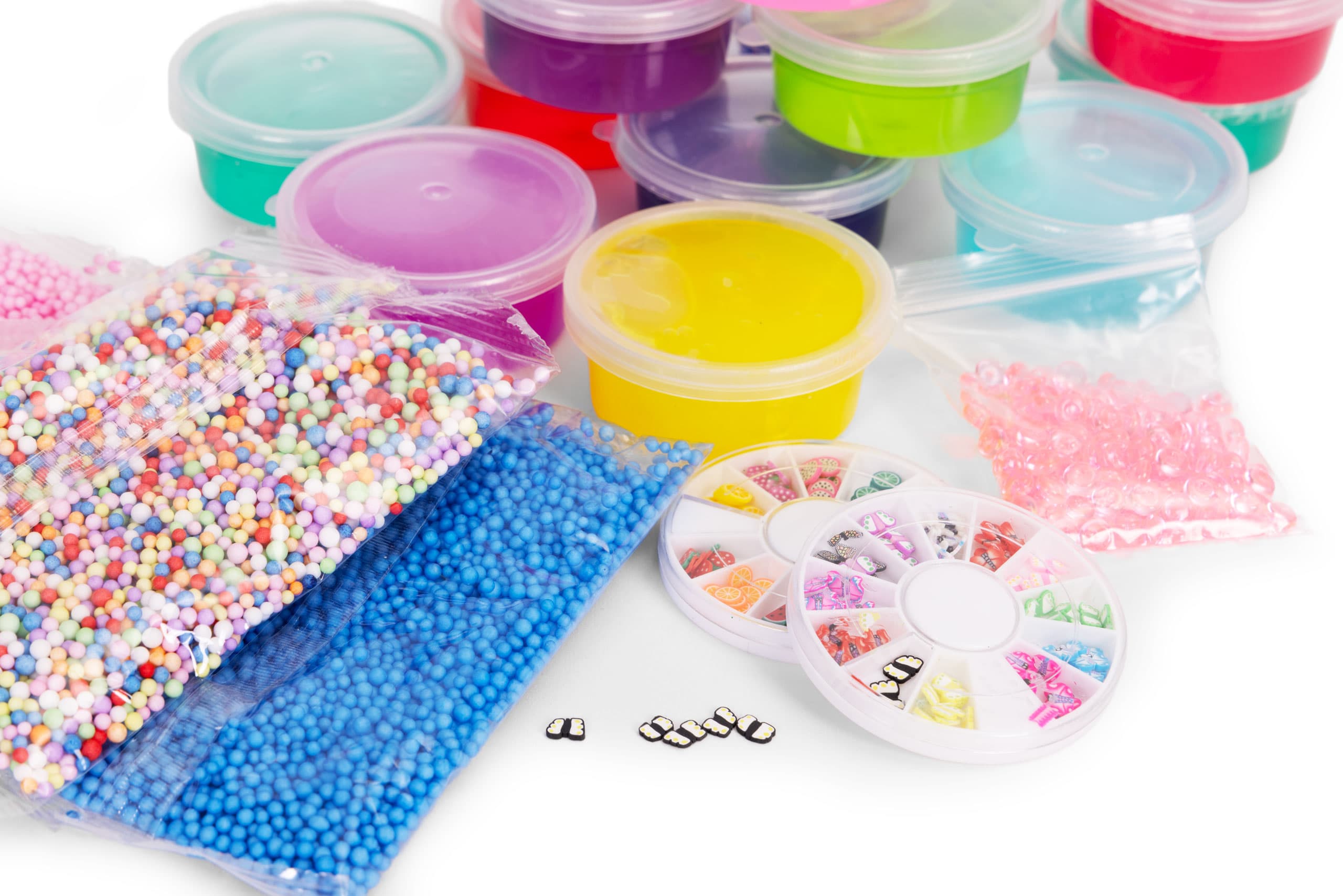 Zestaw do robienia slime glutków dla dzieci DIY masa plastyczna rozciągliwa gniotek 113 elementów