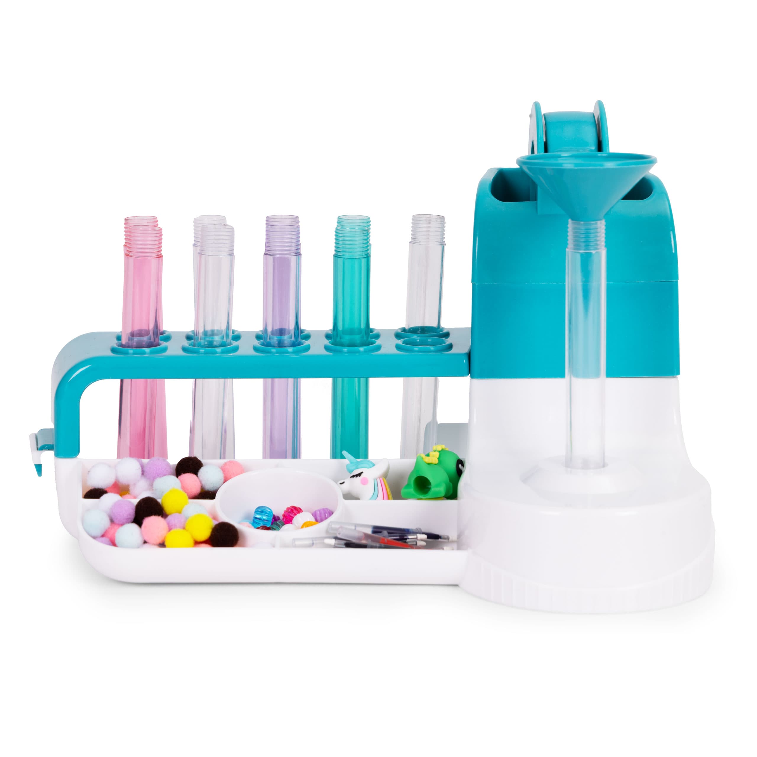 Zestaw do robienia długopisów fabryka pen creator DIY zwierzątka brokat koraliki pompony