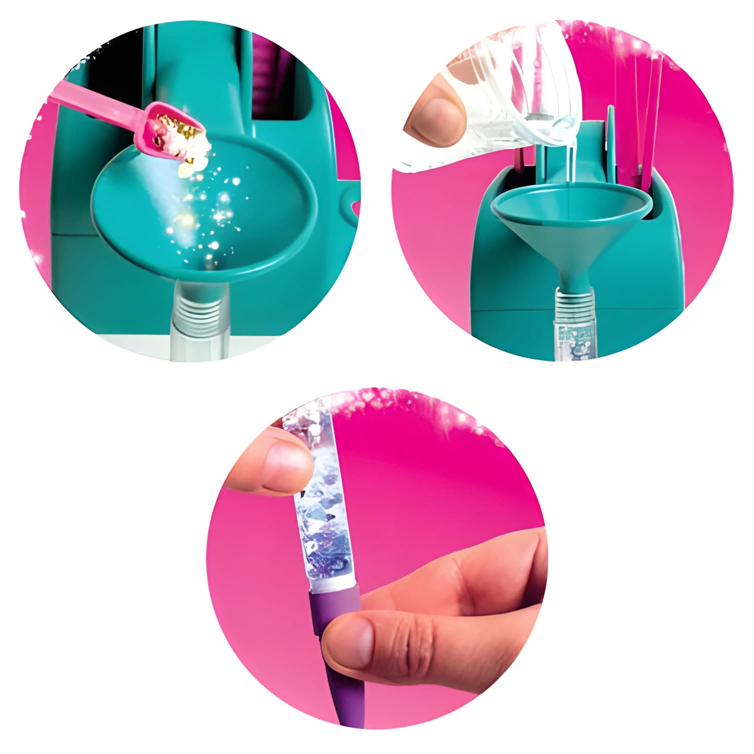 Zestaw do robienia długopisów fabryka pen creator DIY zwierzątka brokat koraliki pompony