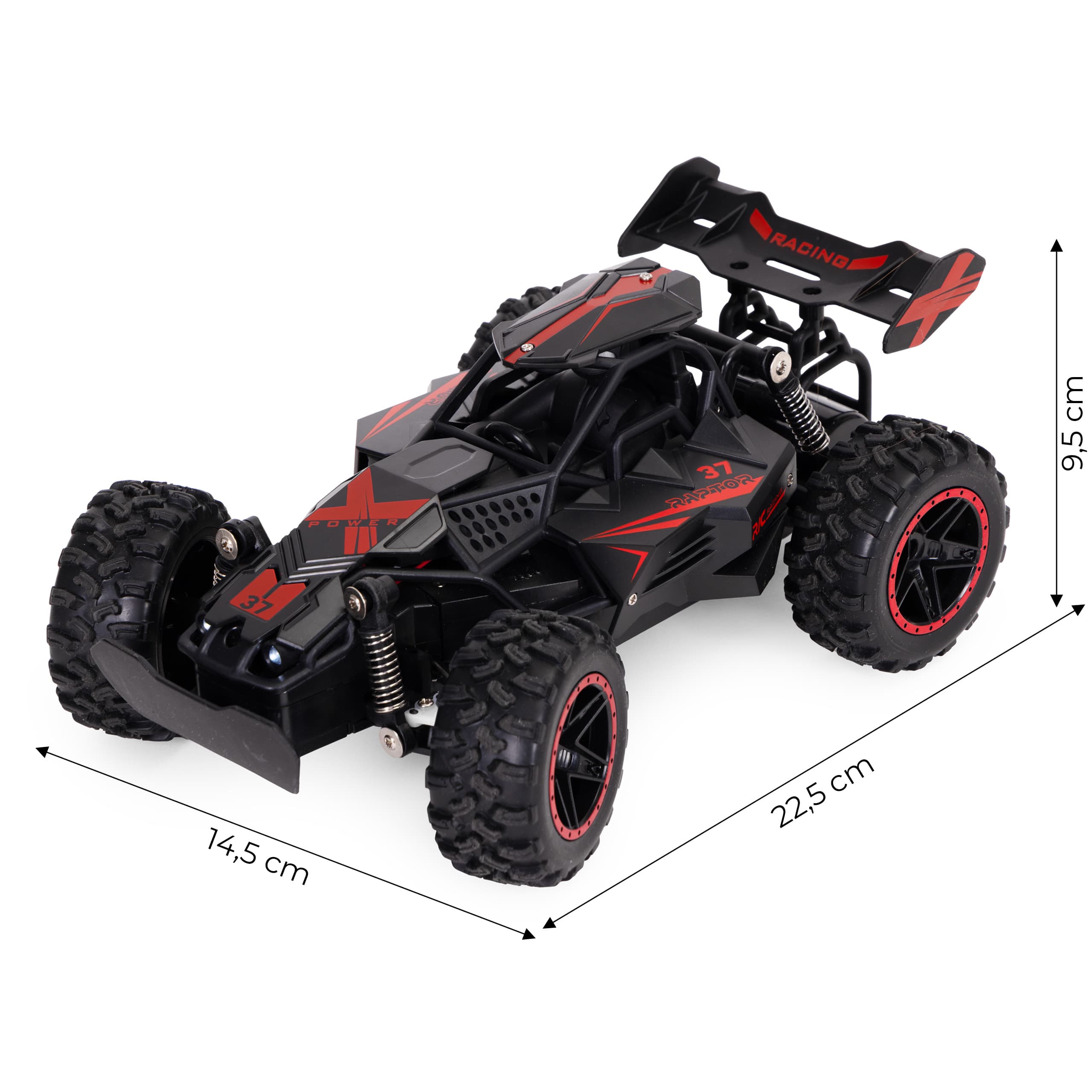 Samochód zdalnie sterowany terenowy auto RC skala 1:18 napęd na tył akumulator 3.7V 500mAh