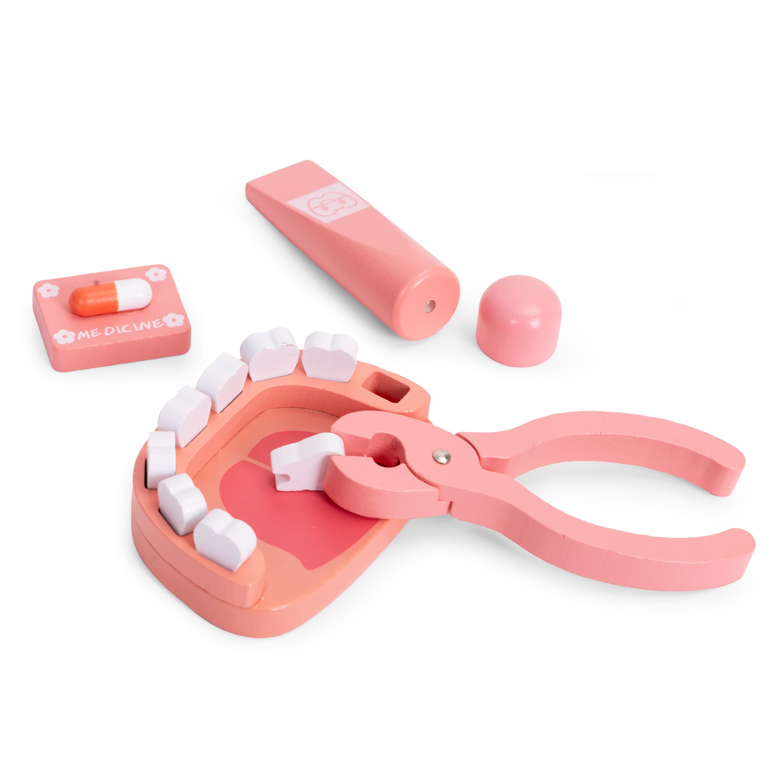 Drewniany zestaw małego lekarza torba medyczna dla dzieci 24 elementy ECOTOYS