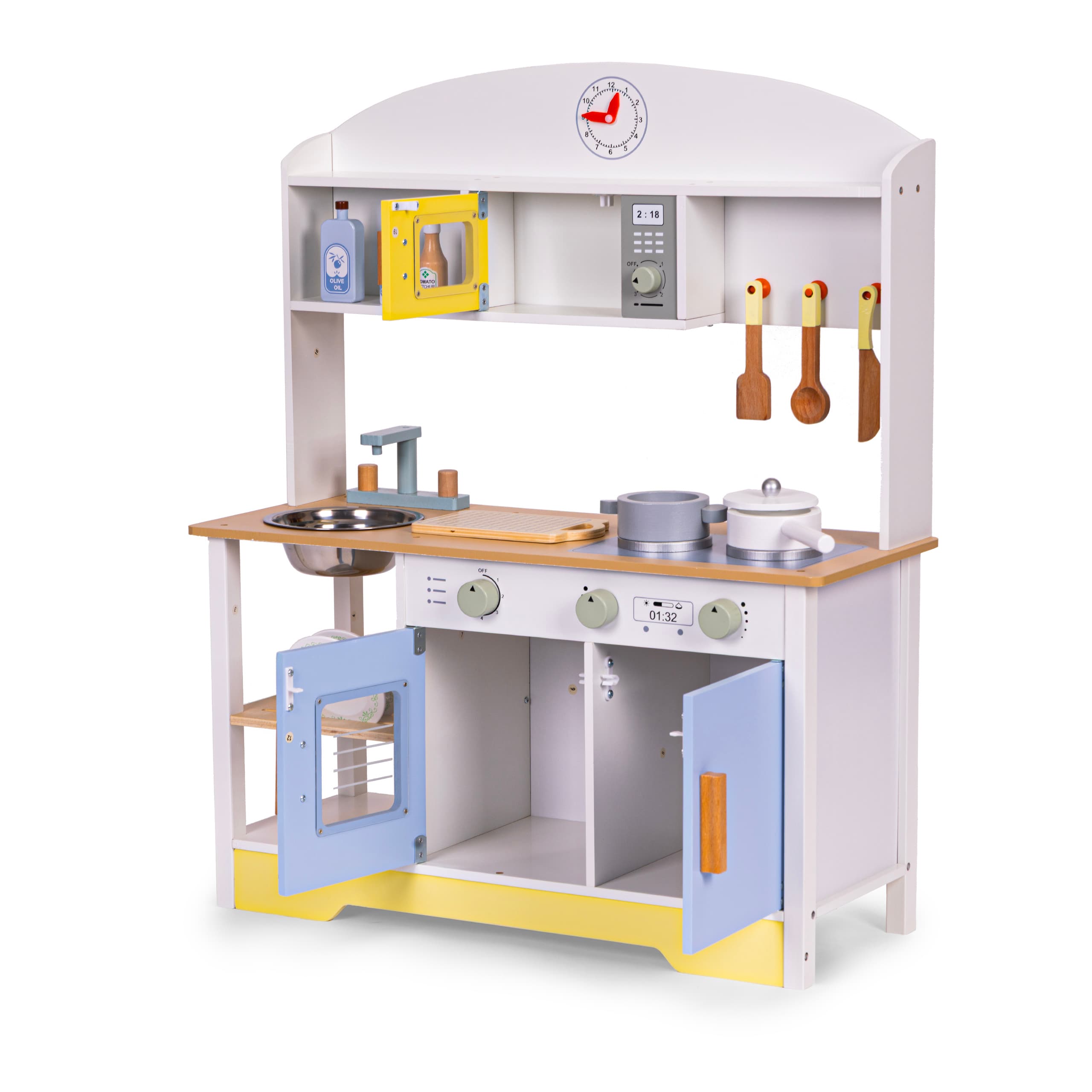 Kuchnia dla dzieci piekarnik pralka mikrofala 12 akcesoriów ECOTOYS