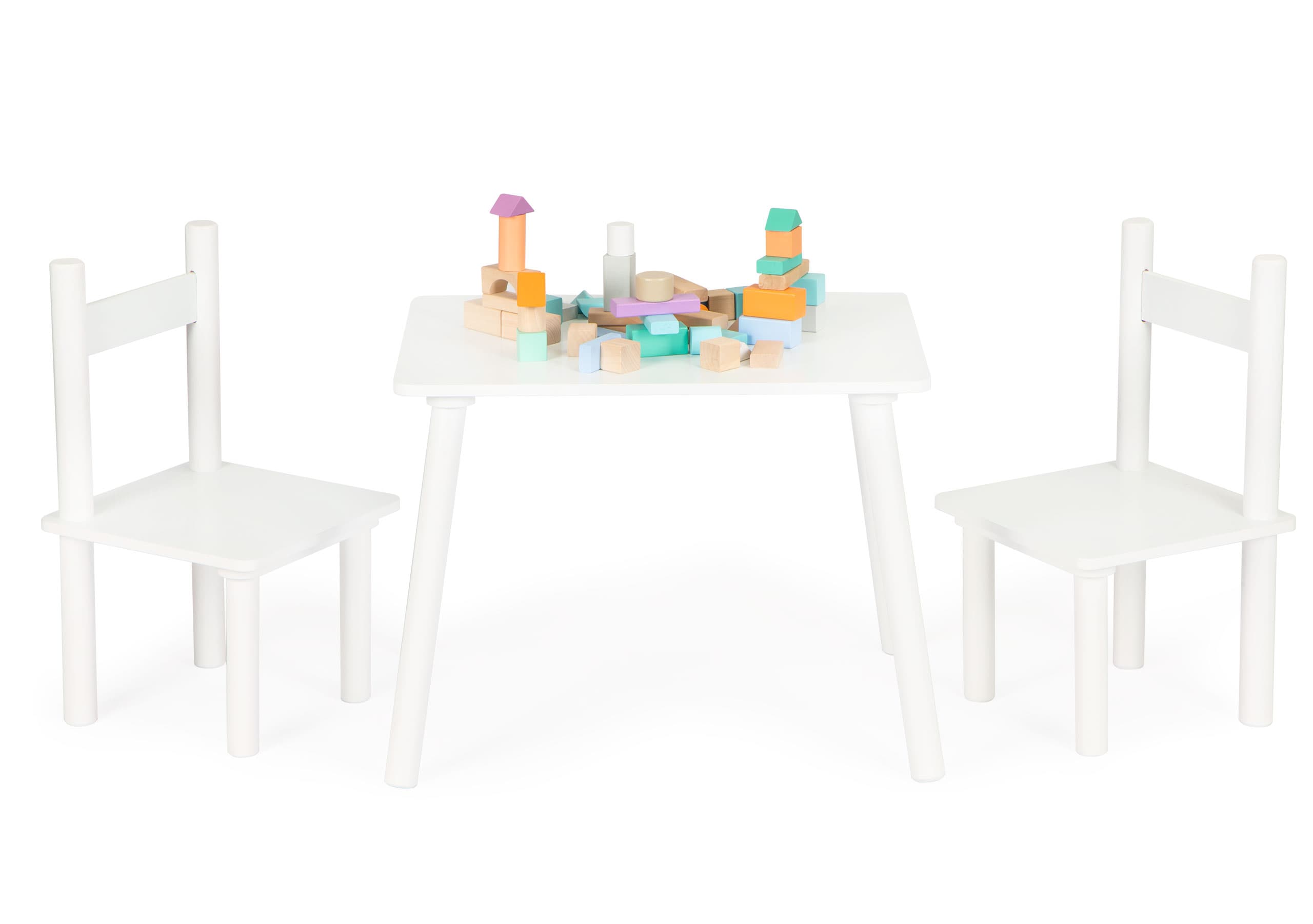 Stół stolik +2 krzesła meble dla dzieci komplet ECOTOYS