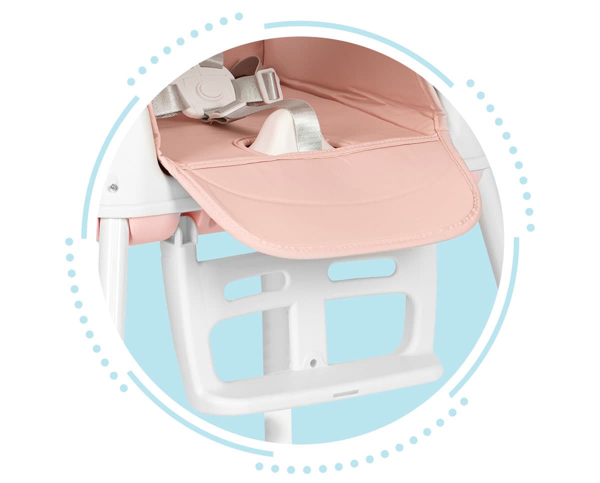 Krzesełko fotelik do karmienia dzieci 3w1 składany ECOTOYS