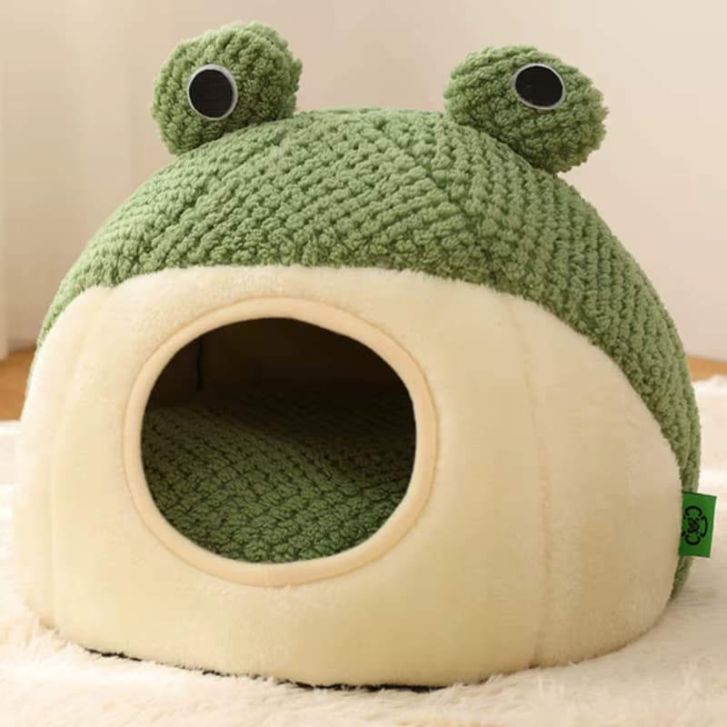 Ciepły Zimowy Domek dla Zwierząt w Kształcie Żabki 🐸