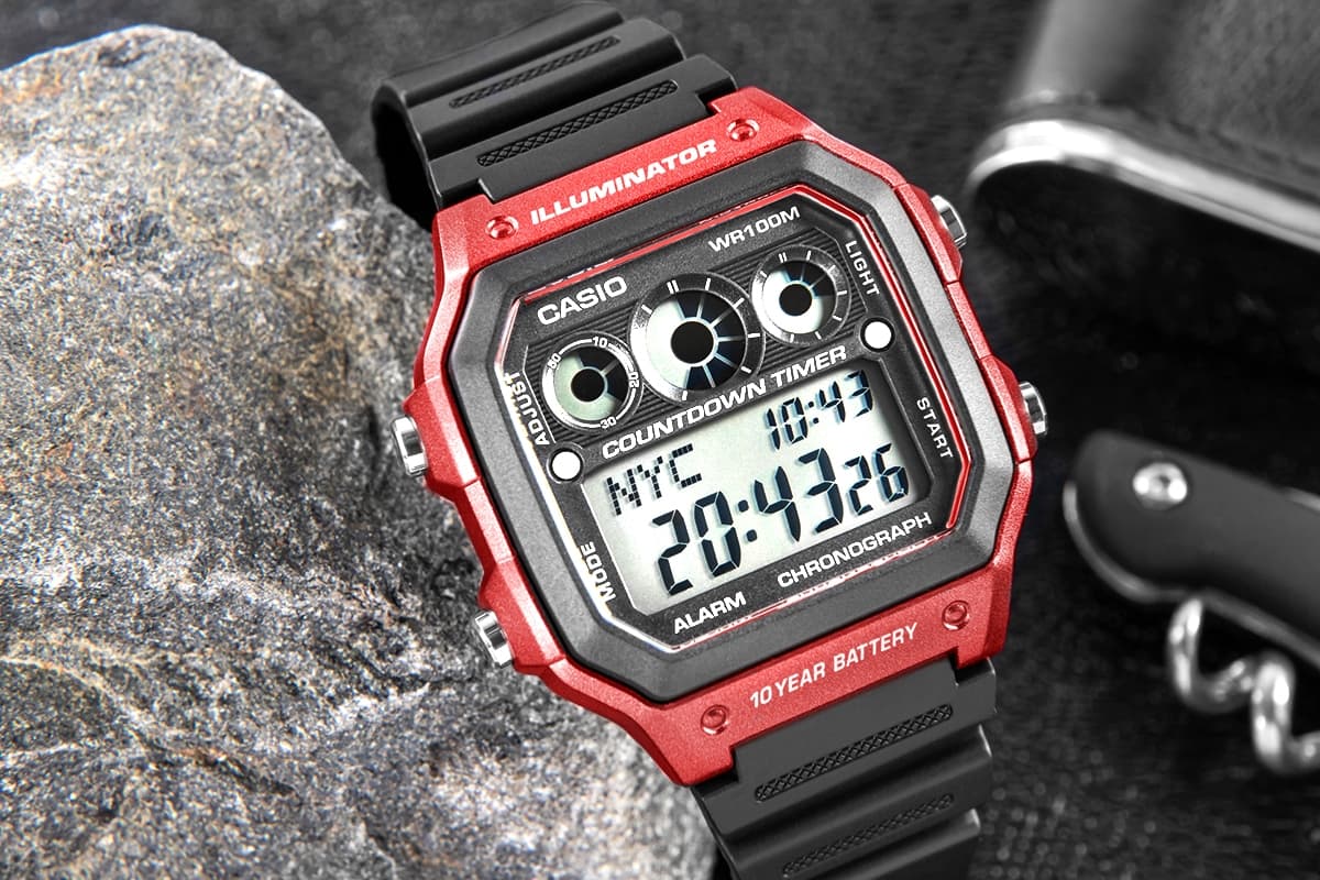 Zegarek Męski CASIO AE-1300WH-4AVDF + BOX