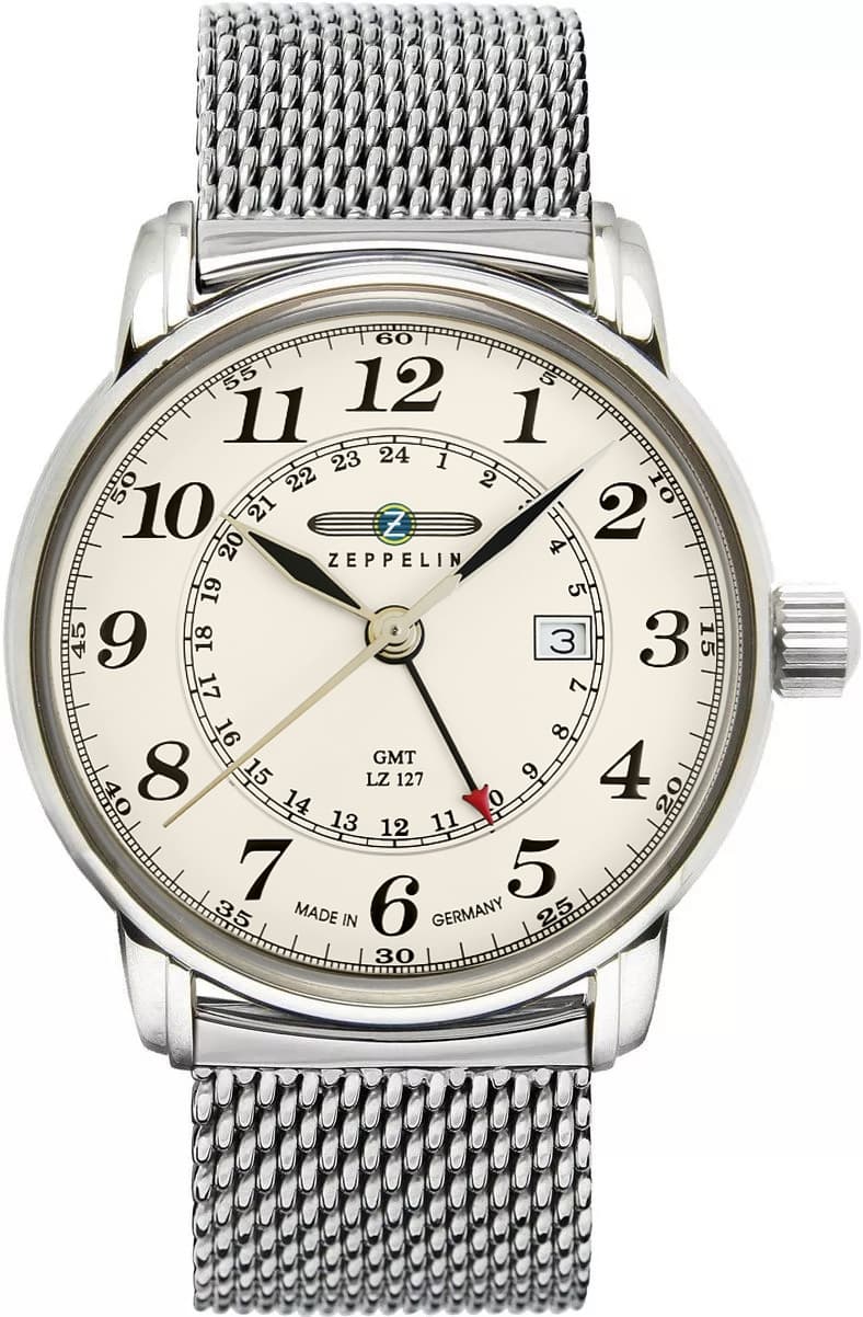 Zegarek Męski ZEPPELIN LZ127 Graf Zeppelin GMT 7642M-5 + BOX