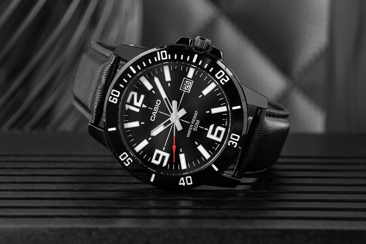 Zegarek Męski CASIO MTP-VD01BL-1BVUDF + BOX