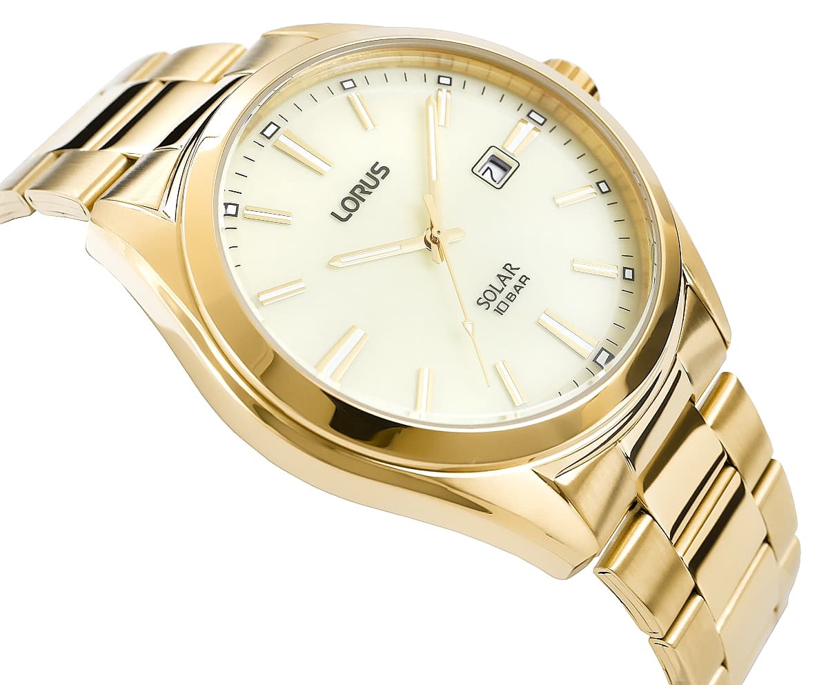 Zegarek Męski LORUS Solar Gold RX338AX9 + BOX