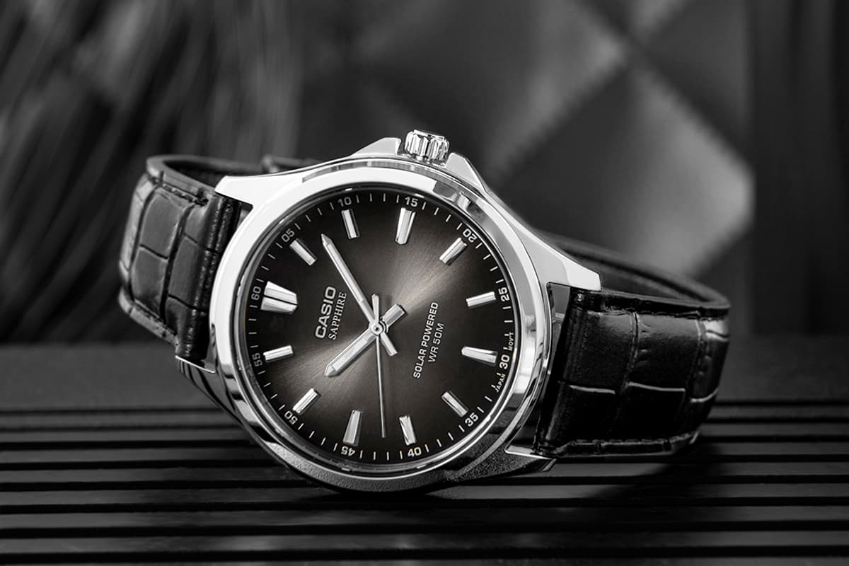 Zegarek Męski CASIO Solar MTS-RS100L-1AVDF + BOX