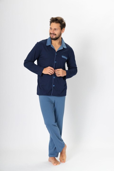Piżama Norbert 670 Granatowy-Jeans Piżama Norbert 670 Granatowy-Jeans