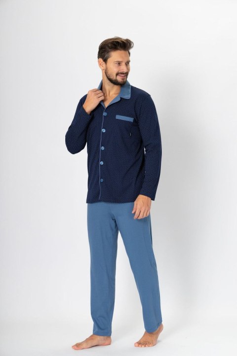 Piżama Norbert 670 Granatowy-Jeans Piżama Norbert 670 Granatowy-Jeans