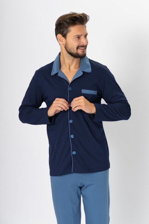 Piżama Norbert 670 Granatowy-Jeans Piżama Norbert 670 Granatowy-Jeans