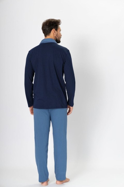 Piżama Norbert 670 Granatowy-Jeans Piżama Norbert 670 Granatowy-Jeans