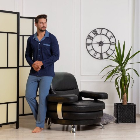 Piżama Norbert 670 Granatowy-Jeans Piżama Norbert 670 Granatowy-Jeans
