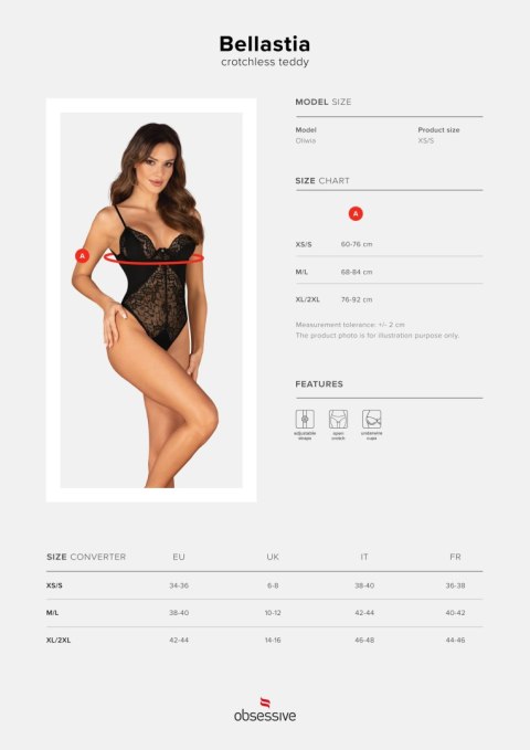Body Bellastia otwarte Body Bellastia otwarte