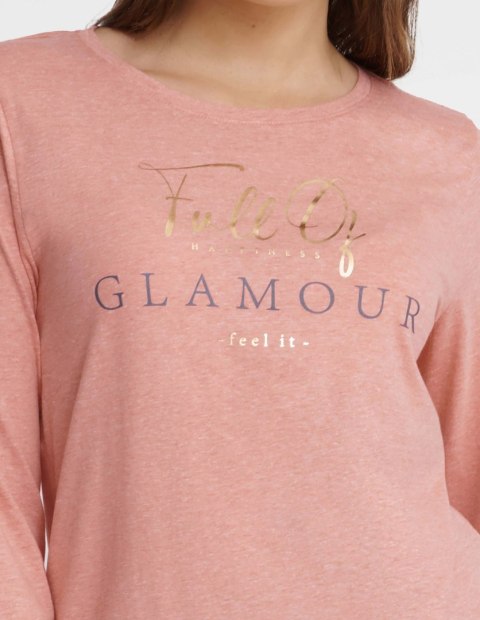 Piżama Glam 40936-39X Różowo-Szary Piżama Glam 40936-39X Różowo-Szary