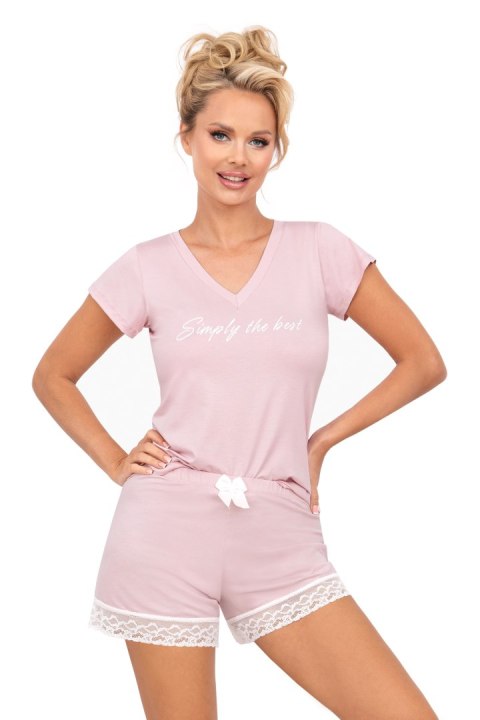 Piżama Simply 1/2 Powder Pink Piżama Simply 1/2 Powder Pink