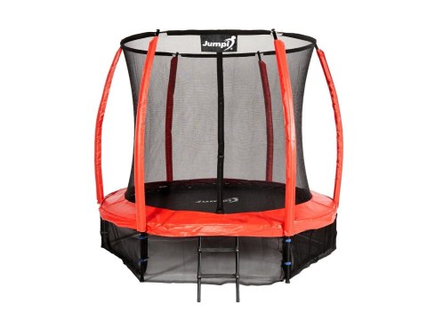 Trampolina Ogrodowa Jumpi 252cm/8FT Maxy Comfort Plus Czerwona Z Wewnętrzną Siatką Trampolina Ogrodowa Jumpi 252cm/8FT Maxy Comfort Plus Czerwona Z Wewnętrzną Siatką
