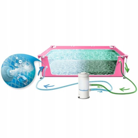 Basen ogrodowy stelażowy 220 x 150 x 60 cm 15w1 INTEX 28266